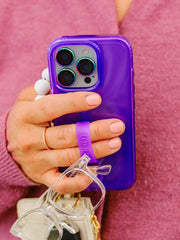 Clear Neon Purple