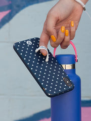 Navy Polka Dot