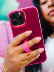 Clear Neon Pink