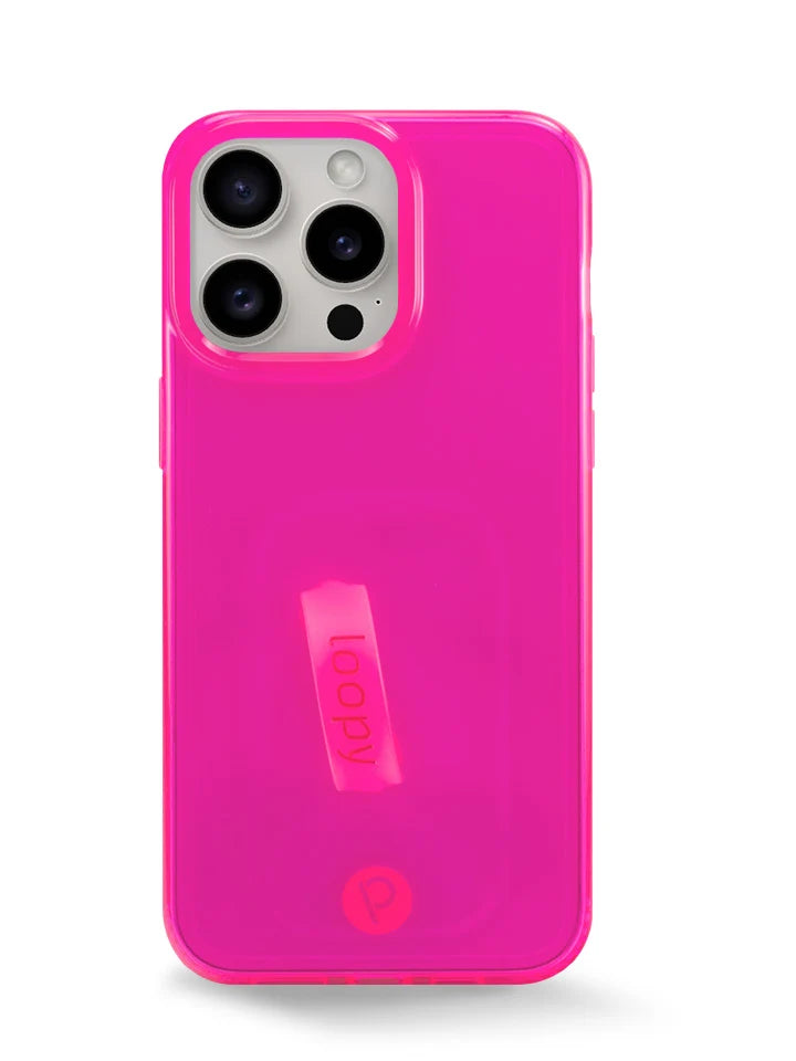 Clear Neon Pink